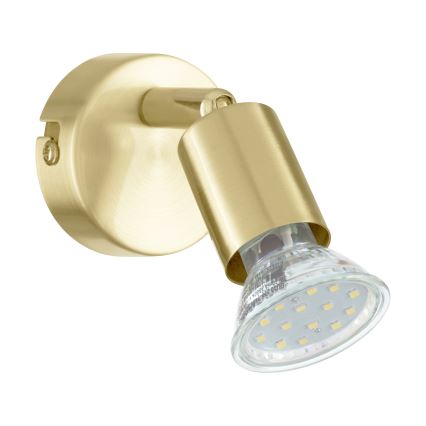 Eglo - LED Sienas starmetis 1xGU10/2,8W/230V 3000K zelta