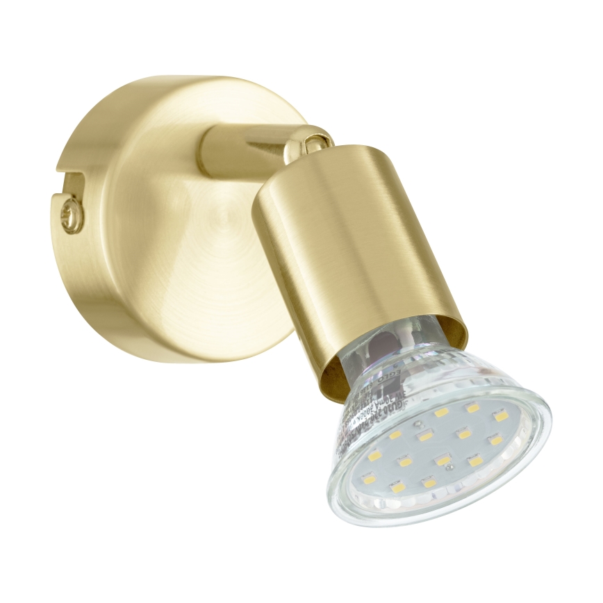 Eglo - LED Sienas starmetis 1xGU10/2,8W/230V 3000K zelta