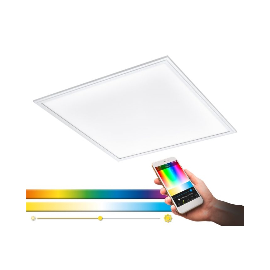 Eglo 33204 - LED RGBW Aptumšojama lampa SALOBRENA-C LED/34W/230V 2700-6500K + tālvadības pults