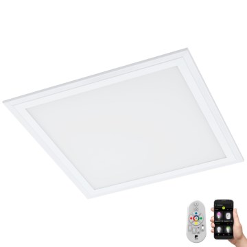Eglo 33206 - LED RGBW Dimmējams griestu gaismeklis SALOBRENA-C LED/16W/230V 30x30 cm + tālvadības pults