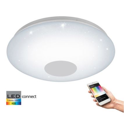 Eglo 33218 - LED RGBW Aptumšojama griestu lampa VOLTAGO-C LED/17W/230V 2700-6500K d. 38 cm