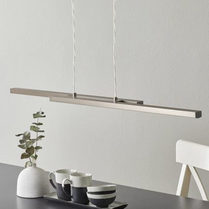 Eglo 33232 - LED RGBW dimējama lustra uz troses FRAIOLI-C 2xLED/17W/230V matēts hroms