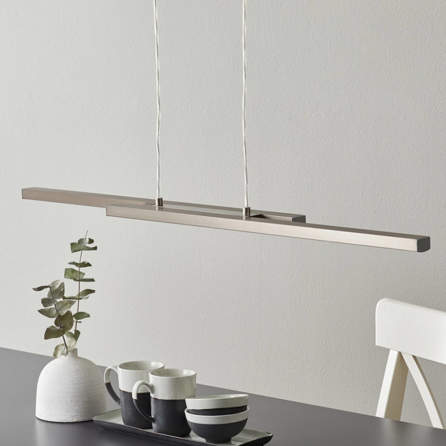 Eglo 33232 - LED RGBW dimējama lustra uz troses FRAIOLI-C 2xLED/17W/230V matēts hroms