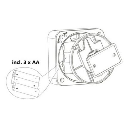 Eglo 33236 - Āra kustību sensors CONNECT SENSOR 3xAA 12 m balta IP44