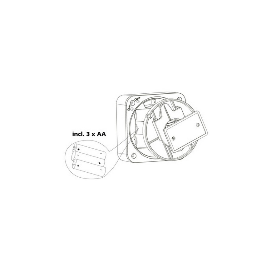 Eglo 33236 - Āra kustību sensors CONNECT SENSOR 3xAA 12 m balta IP44