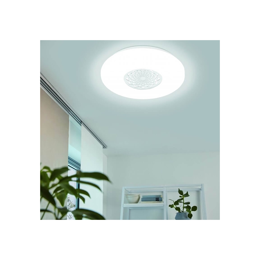 Eglo 33248 - LED RGBW dimējama griestu lampa CAPASSO-C LED/17W/230V 2700-6500K Ø 34 cm