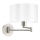 Eglo 33269 - Sienas lampa PASTERI 1xE27/60W/230V matēts hroms/balta