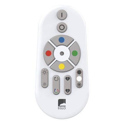Eglo 33272 - LED RGBW Aptumšojama griestu lampa TOTARI-C LED/34W/230V 2700-6500K balta + tālvadības pults
