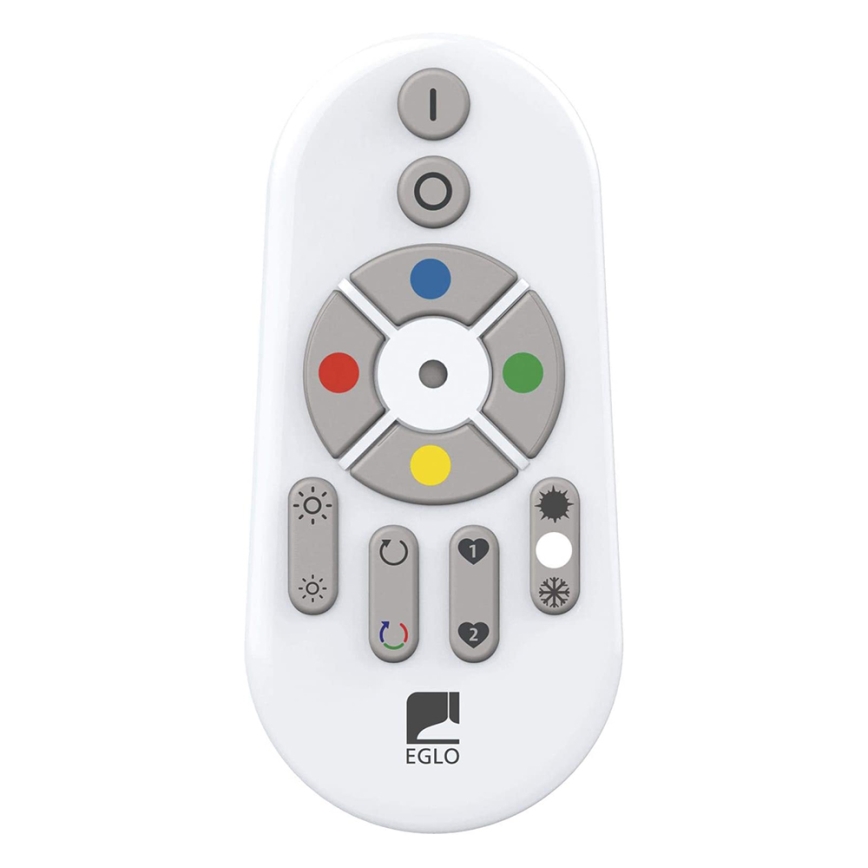 Eglo 33272 - LED RGBW Aptumšojama griestu lampa TOTARI-C LED/34W/230V 2700-6500K balta + tālvadības pults