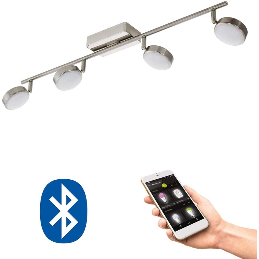 Eglo 33274 - LED RGBW Aptumšojams starmetis CORROPOLI-C 4xLED/5W/230V