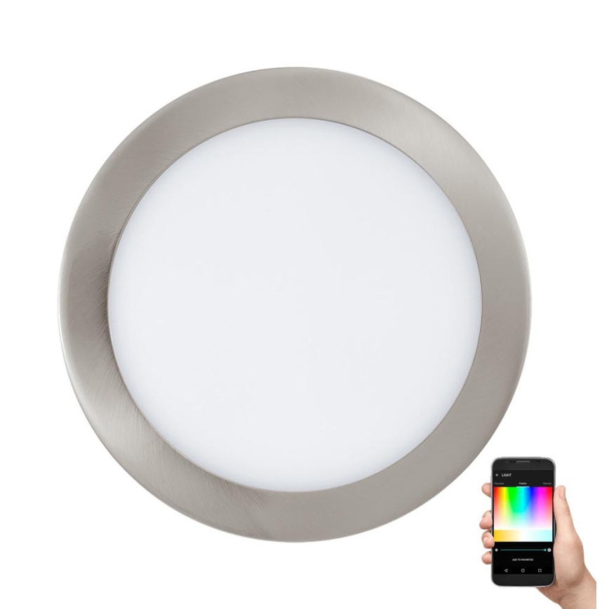 Eglo 33317 - LED RGBW Regulējams iebūvējamais griestu gaismeklis FUEVA-C LED/15,6W/230V 2700-6500K Ø 22,5 cm