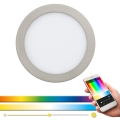 Eglo 33317 - LED RGBW Regulējams iebūvējamais griestu gaismeklis FUEVA-C LED/15,6W/230V 2700-6500K Ø 22,5 cm