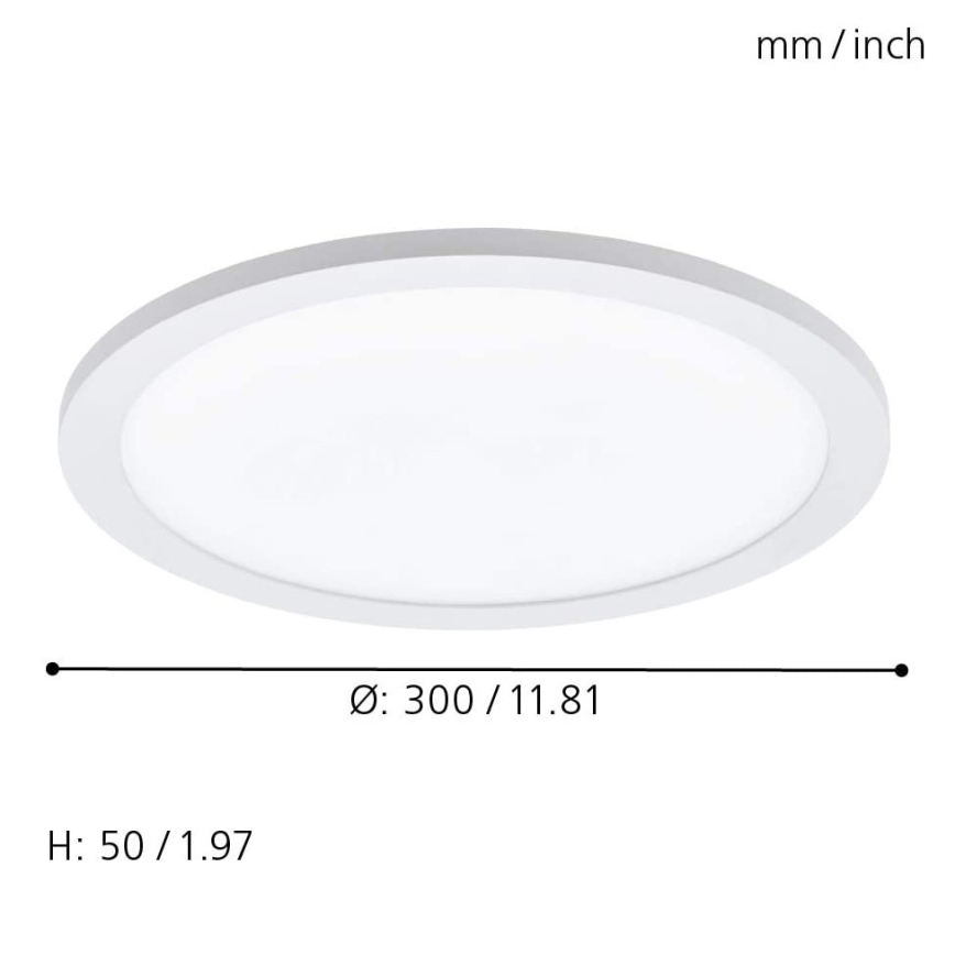Eglo 33341 - LED RGBW ar regulējamu spilgtumu griestu gaismeklis SARSINA-C LED/16W/230V 2700–6500K Ø 30 cm + tālvadības pults