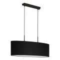 Eglo 33356 - Piekaramā lampa AMANI 2xE27/60W/230V melna