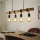 Eglo 33378 - LED Lustra ar auklu TOWNSHEND 4xE27/4W/230V 2200K bēša/melna