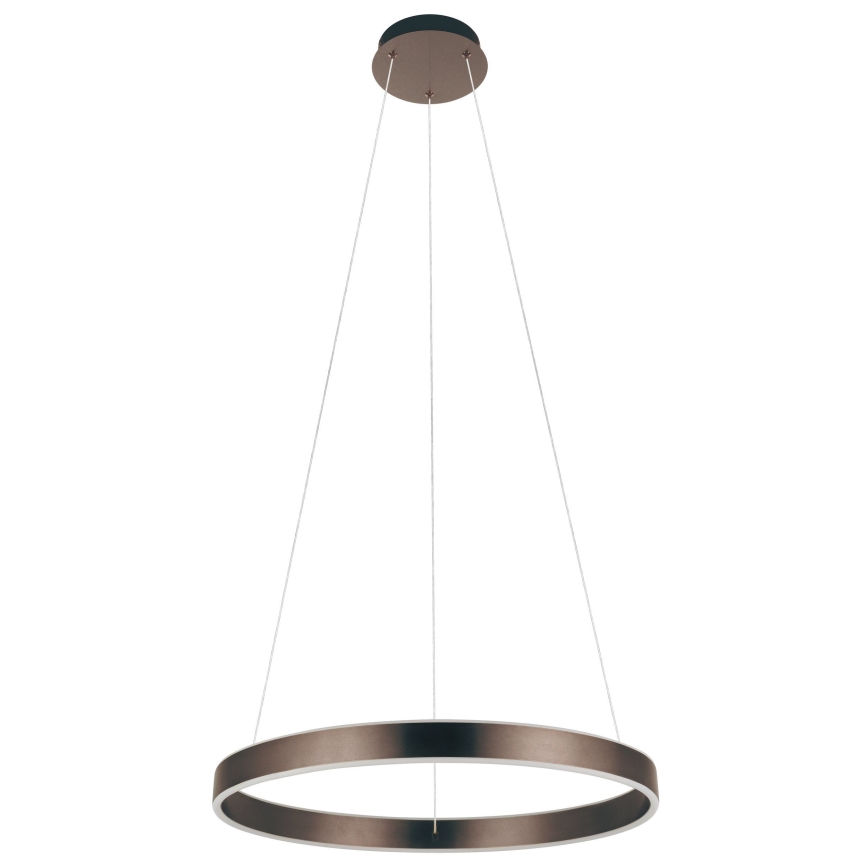 Eglo 33483 - ALCAZABA piekaramā LED lustra uz kabeļa, 2×LED/18W, 230V, 3000K, Ø 55 cm, bronzas krāsa
