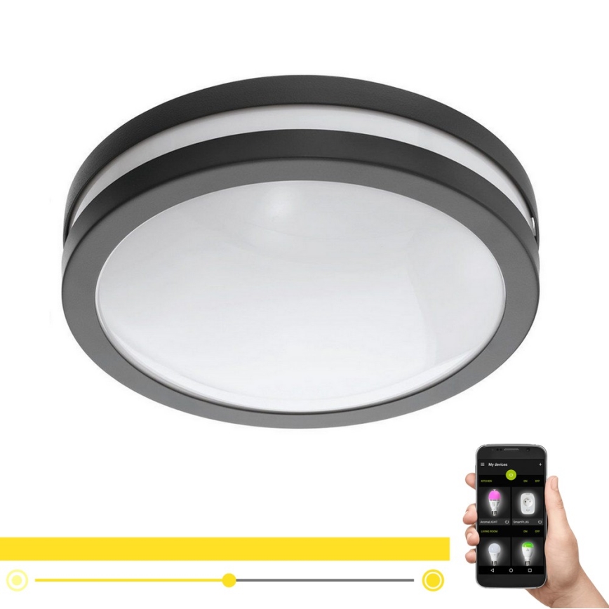 Eglo 33571 - LED Regulējams vannas istabas gaismeklis LOCANA-C LED/14W/230V IP44 melns