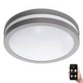 Eglo 33572 - LED Aptumšojama vannas istabas lampa LOCANA-C LED/14W/230V IP44 sudraba