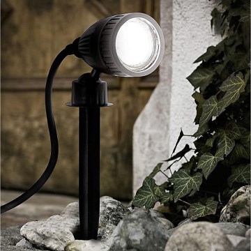 Eglo 33579 - LED RGBW āra lampa NEMA-C 1xGU10/5W/230V IP44 melna