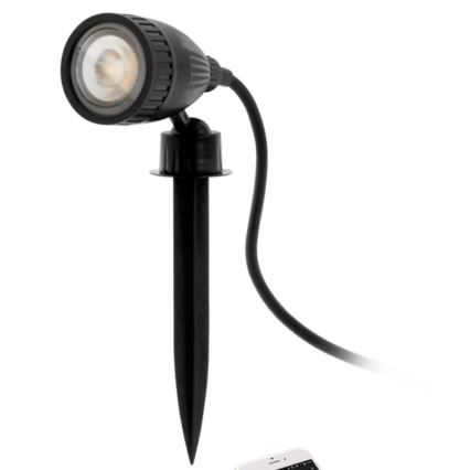 Eglo 33579 - LED RGBW āra lampa NEMA-C 1xGU10/5W/230V IP44 melna