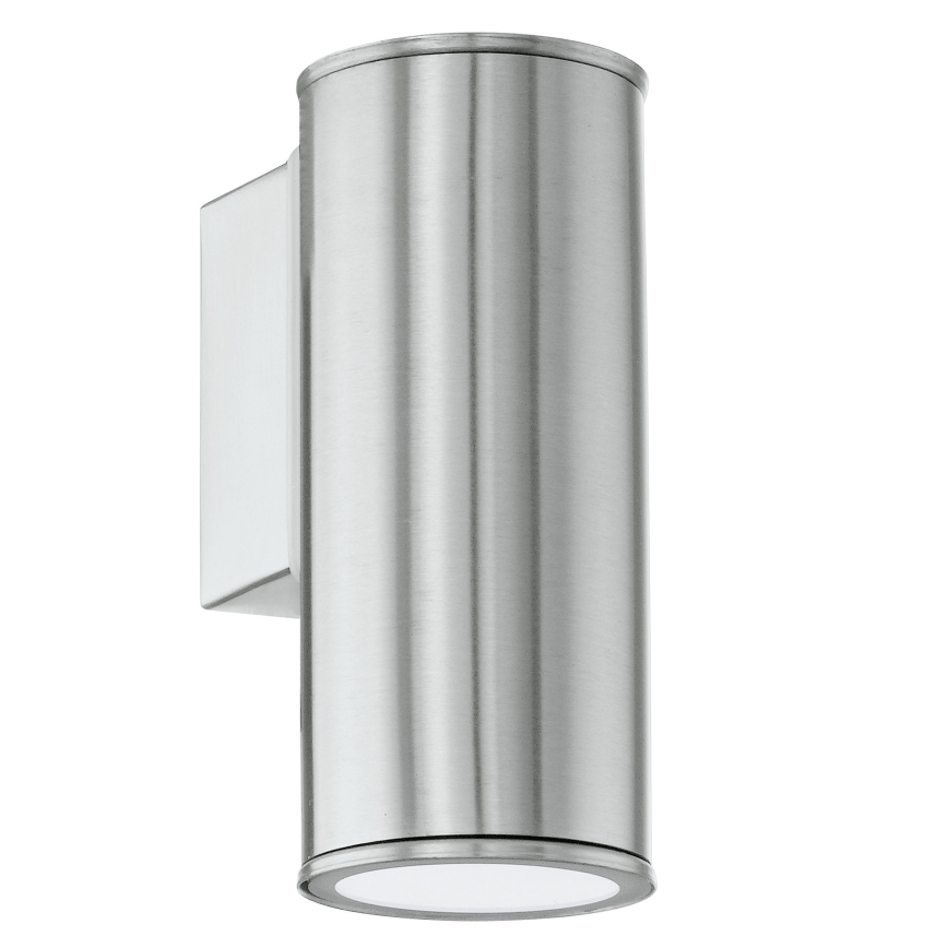 Eglo 33581 - LED RGBW aptumšojams āra sienas gaismeklis RIGA 1xGU10/5W/230V 2700-6500K IP44 matēts hroms
