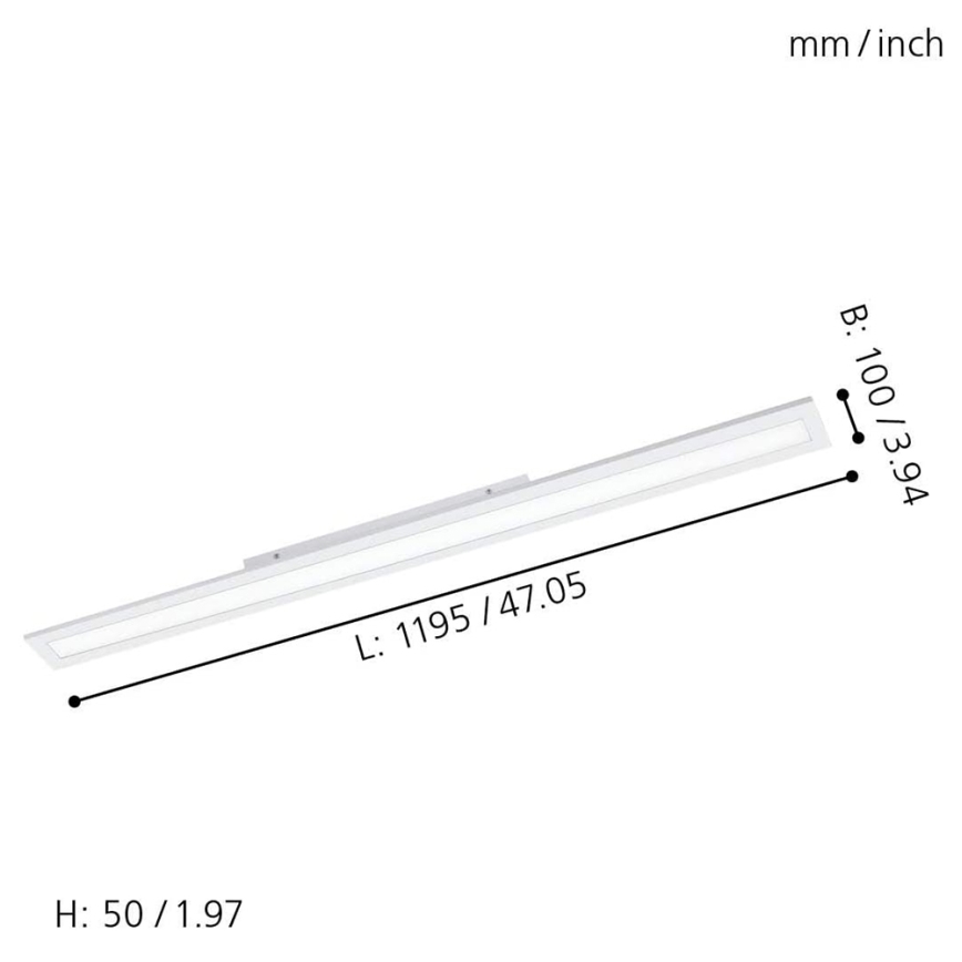 Eglo 33589 - LED RGBW Aptumšojams panelis SALOBRENA-C LED/34W/230V + tālvadības pults