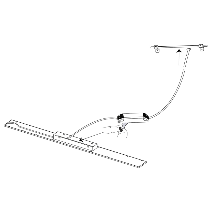 Eglo 33589 - LED RGBW Aptumšojams panelis SALOBRENA-C LED/34W/230V + tālvadības pults