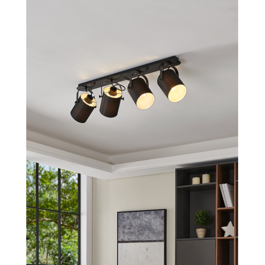 Eglo 33648 - Virziengaismeklis VILLABATE 4xE27/10W/230V