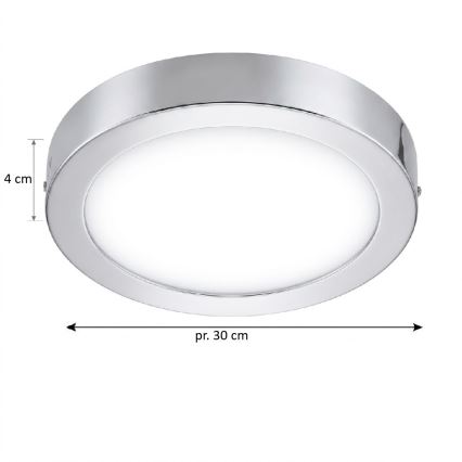 Eglo 33667 - LED RGBW Regulējams vannas istabas griestu gaismeklis FUEVA-C LED21W/230V diam. 30 cm IP44