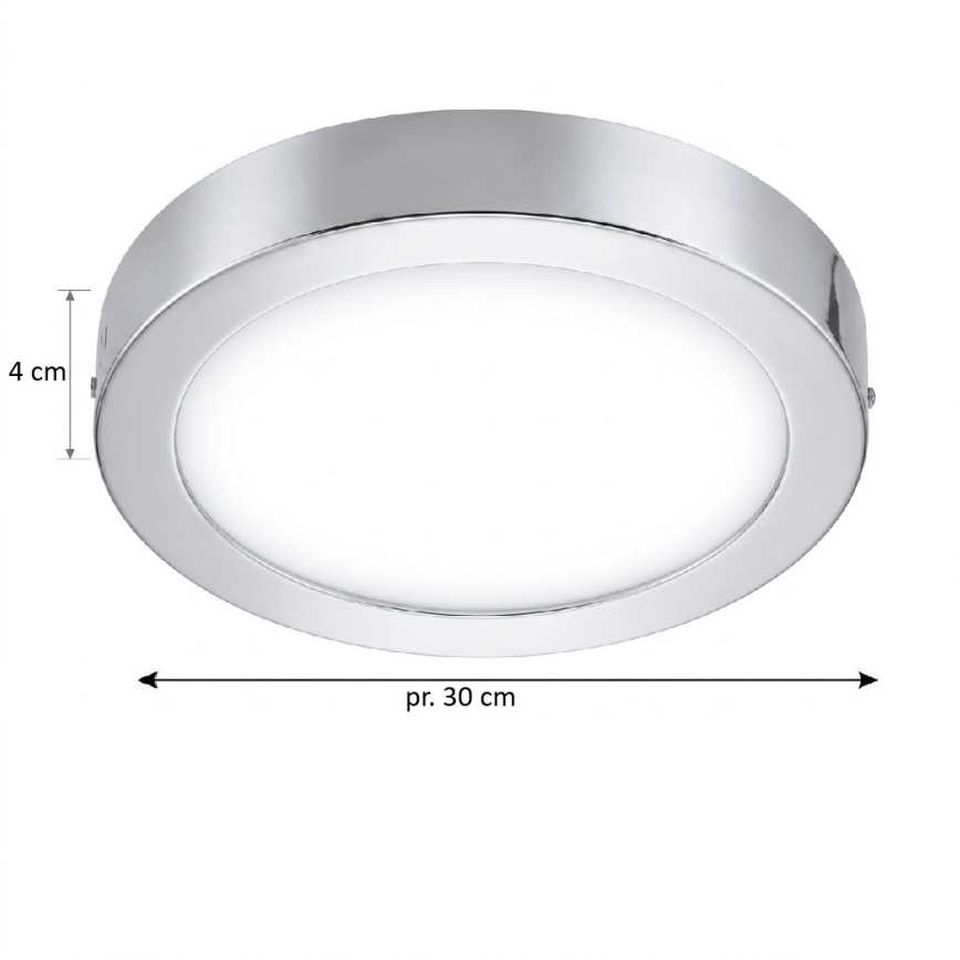 Eglo 33667 - LED RGBW Regulējams vannas istabas griestu gaismeklis FUEVA-C LED21W/230V diam. 30 cm IP44