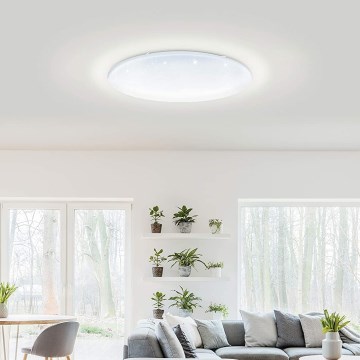 Eglo 33669 - LED RGBW Aptumšojama griestu lampa TOTARI-C LED/43W/230V 2700-6500K balta + tālvadības pults