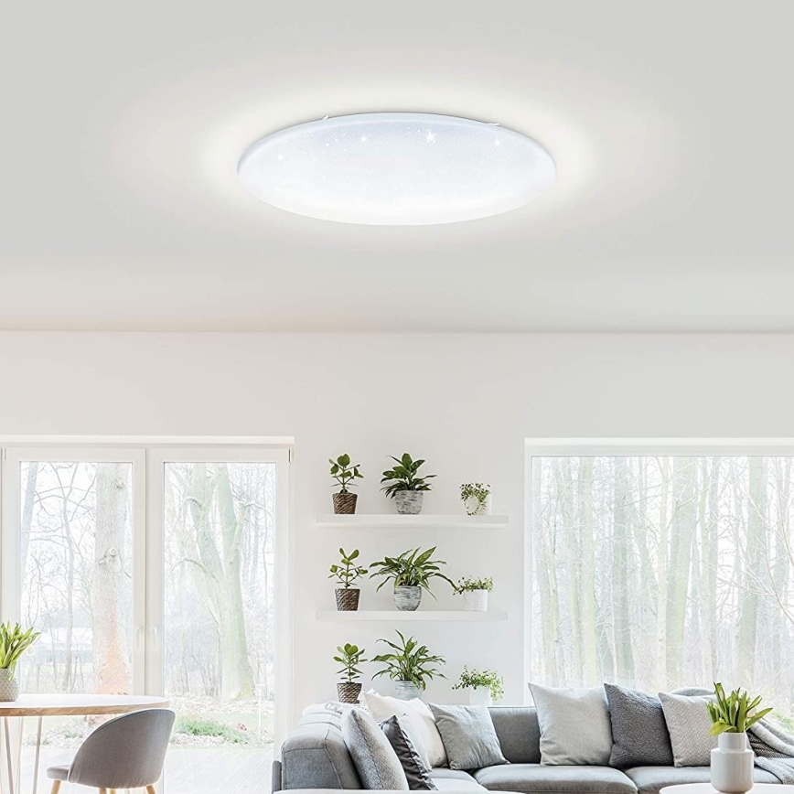 Eglo 33669 - LED RGBW Aptumšojama griestu lampa TOTARI-C LED/43W/230V 2700-6500K balta + tālvadības pults