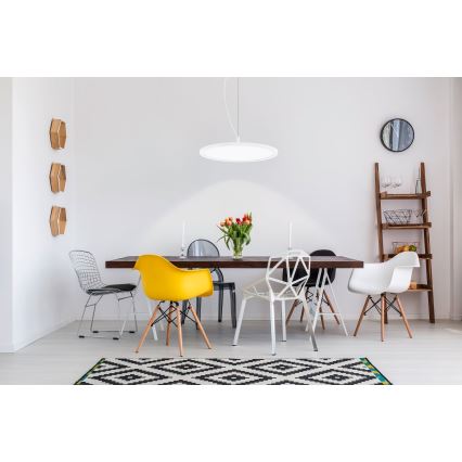 Eglo 33675 - LED RGBW Aptumšojuma lustra ar auklu CERIGNOLA-C LED/21W/230V 2700-6500K + tālvadības pults