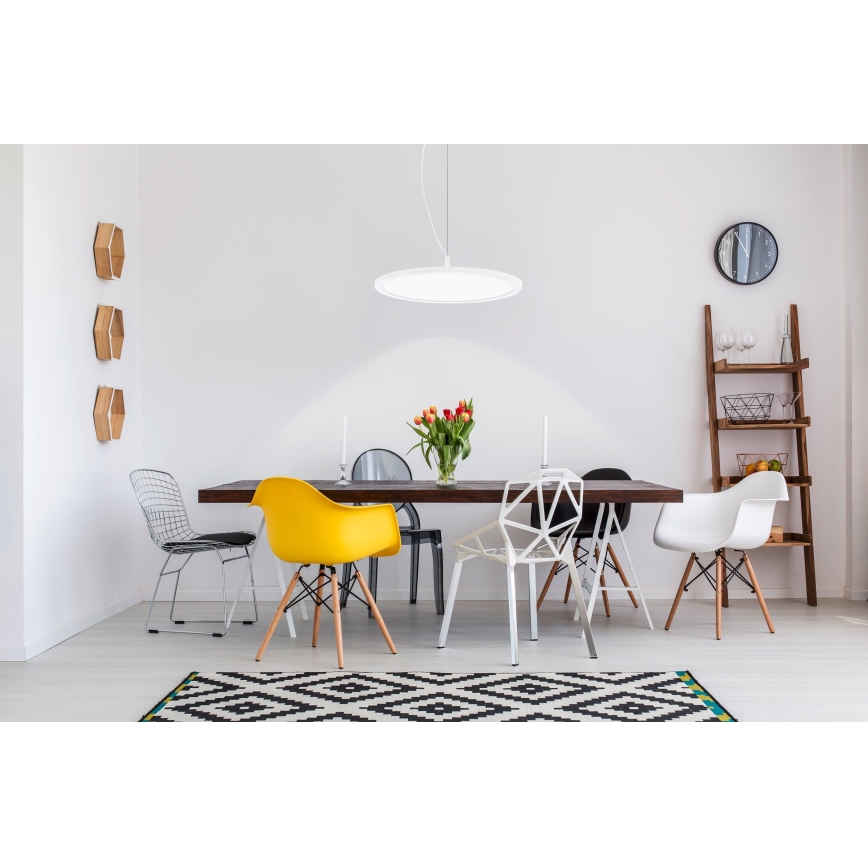 Eglo 33675 - LED RGBW Aptumšojuma lustra ar auklu CERIGNOLA-C LED/21W/230V 2700-6500K + tālvadības pults