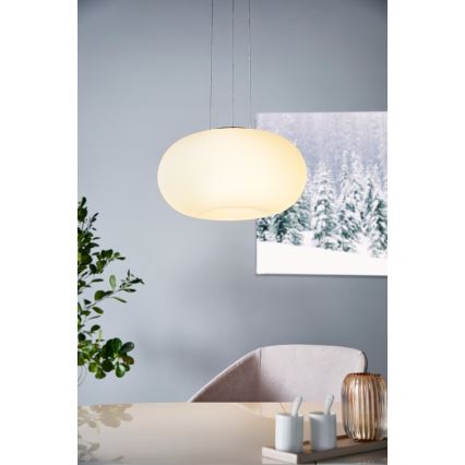 Eglo 33766 - LED RGBW Aptumšojuma lustra ar auklu OPTICA-C LED/22W/230V