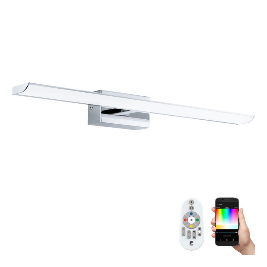 Eglo 33767 - LED RGBW Aptumšojams vannas istabas spoguļa apgaismojums TABIANO-C LED/15,6W/230V 2700-6500K 60,5 cm IP44 + tālvadības pults