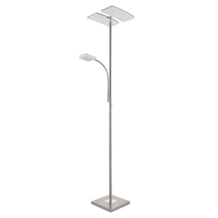 Eglo 33819 - LED Aptumšojama skārienvadāma grīdas stāvlampa SOLANO LED/30W/230V + LED/4W