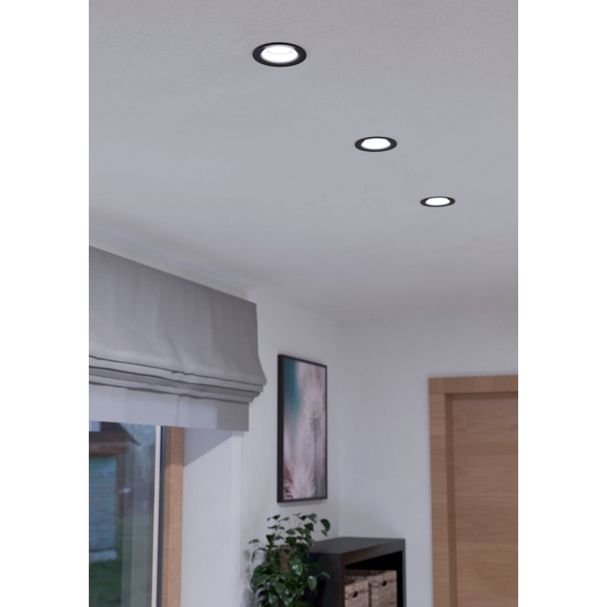 Eglo - LED Aptumšojama iegremdējama lampa/6W/230V melna