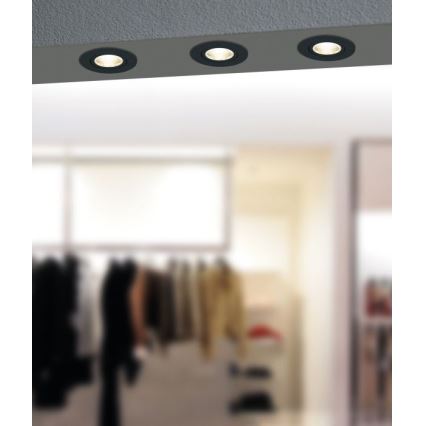 Eglo - LED Aptumšojama iegremdējama lampa/6W/230V melna