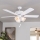 Eglo 35076 - Griestu ventilators LAS PALMAS 3xE27/40W/230V balts