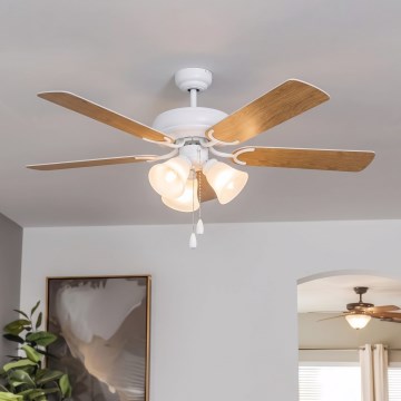 Eglo 35076 - Griestu ventilators LAS PALMAS 3xE27/40W/230V brūns