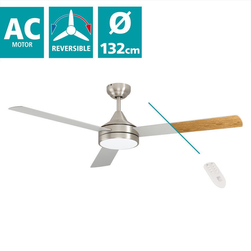 Eglo - LED Griestu ventilators LED/20W/230V + tālvadības pults
