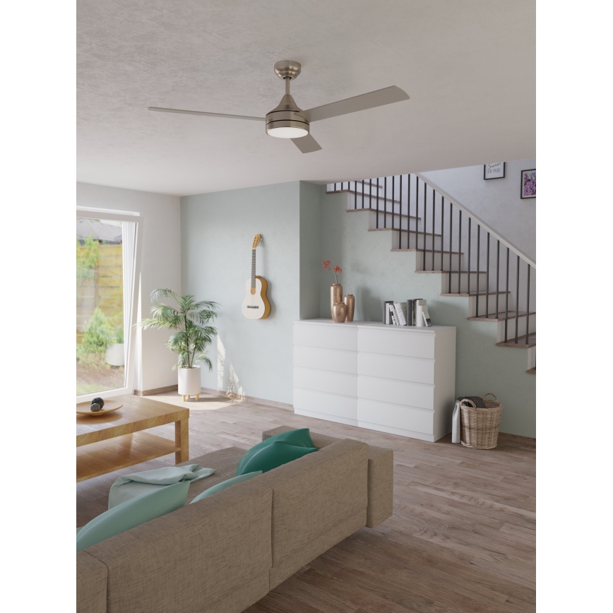Eglo - LED Griestu ventilators LED/20W/230V + tālvadības pults