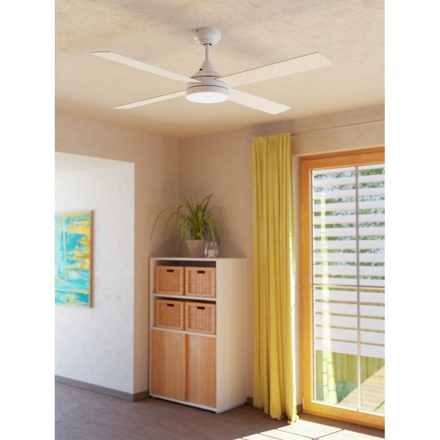 Eglo - LED Griestu ventilators LED/20W/230V 3000/4000/5000K + tālvadības pults balta