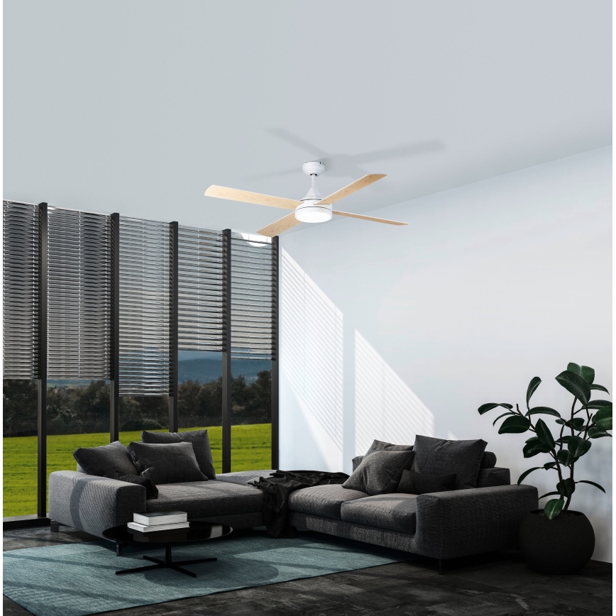Eglo - LED Griestu ventilators LED/20W/230V 3000/4000/5000K + tālvadības pults balta