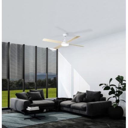 Eglo - LED Griestu ventilators LED/20W/230V 3000/4000/5000K + tālvadības pults balta