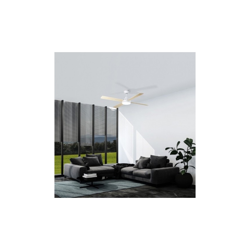 Eglo - LED Griestu ventilators LED/20W/230V 3000/4000/5000K + tālvadības pults balta