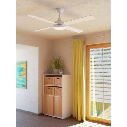 Eglo - LED Griestu ventilators LED/20W/230V 3000/4000/5000K + tālvadības pults balta