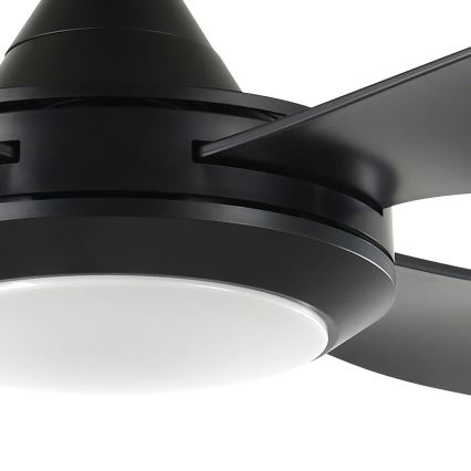 Eglo - LED Griestu ventilators LED/20W/230V melna + tālvadības pults