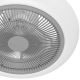 Eglo - LED Aptumšojams griestu ventilators LED/25,5W/230V balts/pelēks + tālvadības pults